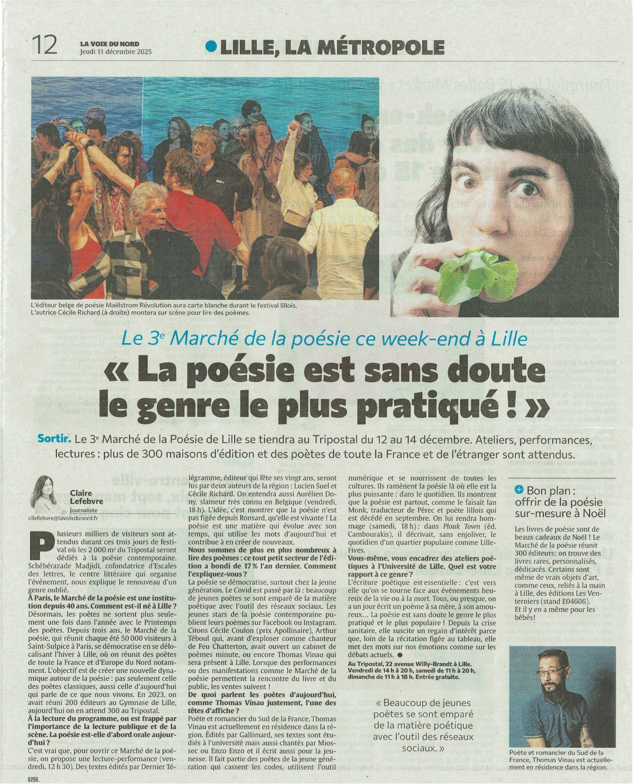 La Voix du Nord . n°26250, jeudi 11 décembre 2025